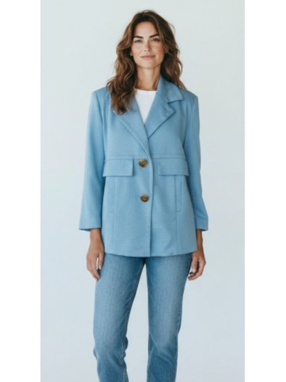 CHADWICK’S Turquoise Blue Blazer Jacket Ladies Size 14